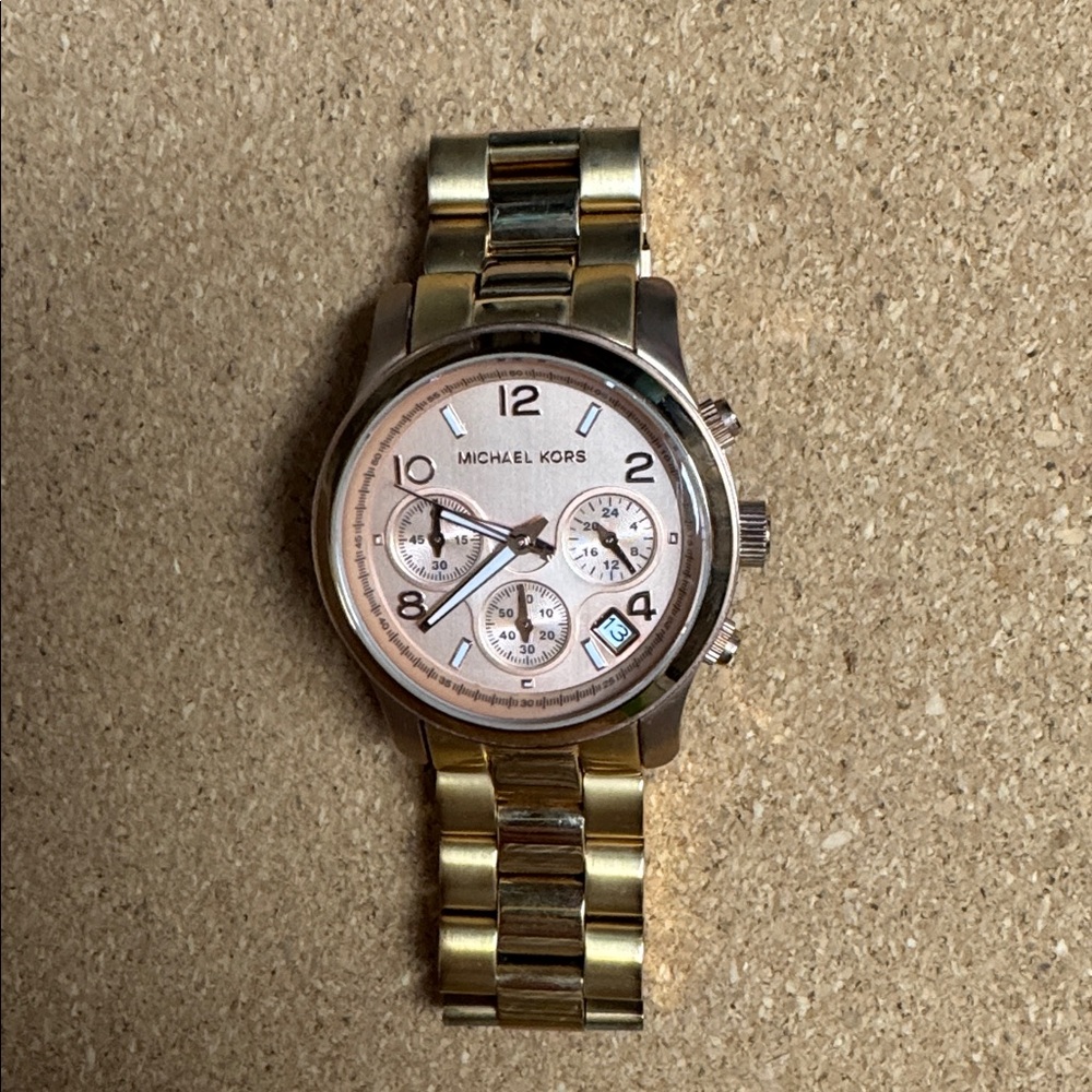 Michael Kors Rose Gold Chronograph Watch